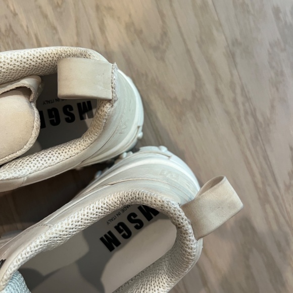 MSGM White Tractor Trek Sneakers - Picture 6 of 9